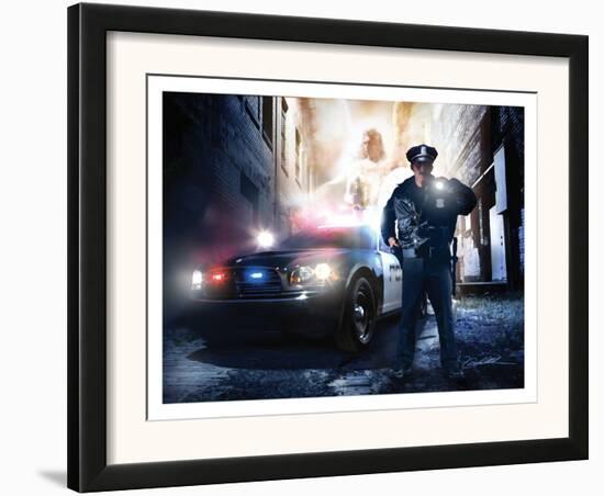Police Officer-Danny Hahlbohm-Framed Art Print