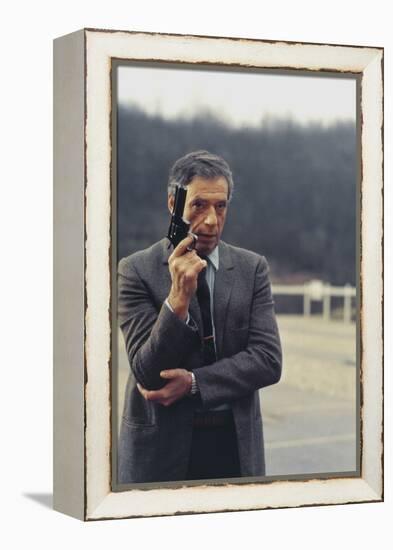 POLICE PYTHON, 1976 directed by ALAIN CORNEAU Yves Montand (photo)-null-Framed Stretched Canvas