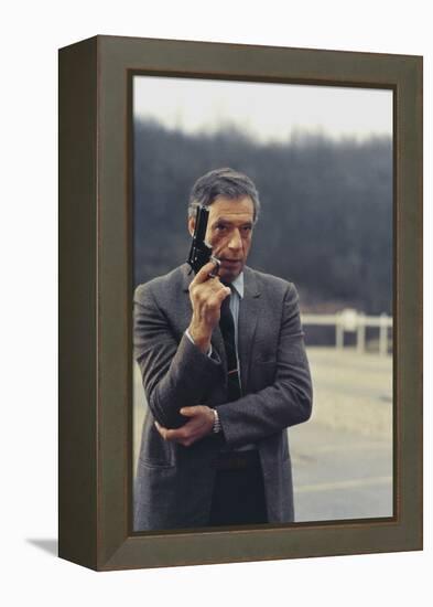 POLICE PYTHON, 1976 directed by ALAIN CORNEAU Yves Montand (photo)-null-Framed Stretched Canvas