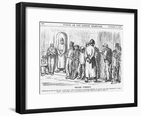 Police Tyranny, 1870-Charles Samuel Keene-Framed Giclee Print