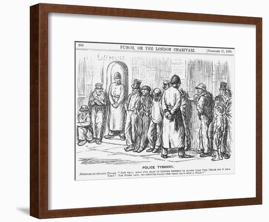 Police Tyranny, 1870-Charles Samuel Keene-Framed Giclee Print