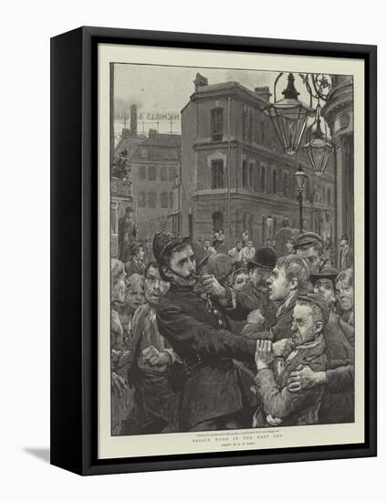 Police Work in the East End-Henry Marriott Paget-Framed Premier Image Canvas