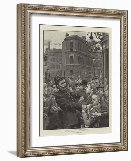 Police Work in the East End-Henry Marriott Paget-Framed Giclee Print