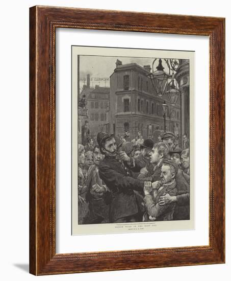 Police Work in the East End-Henry Marriott Paget-Framed Giclee Print