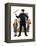 "Policeman and Boy with Slingshot,"March 15, 1930-Frederic Stanley-Framed Premier Image Canvas