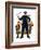 "Policeman and Boy with Slingshot,"March 15, 1930-Frederic Stanley-Framed Giclee Print