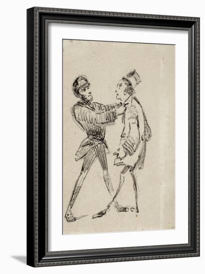 Policeman and Citizen, 1855-James Abbott McNeill Whistler-Framed Giclee Print