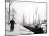 Policeman by a Canal, Rotterdam, 1898-James Batkin-Mounted Photographic Print