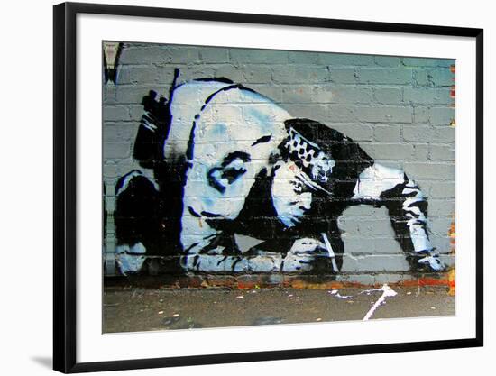 Policeman-Banksy-Framed Giclee Print