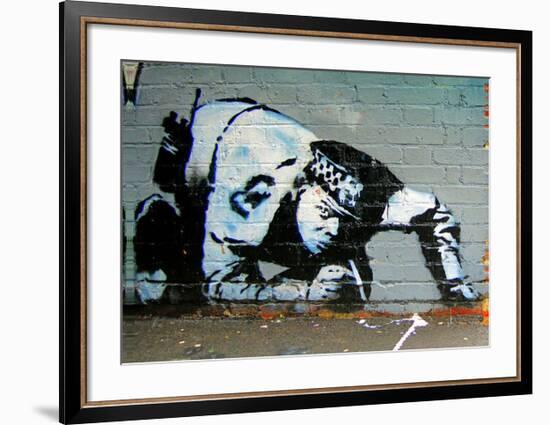 Policeman-Banksy-Framed Giclee Print