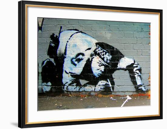 Policeman-Banksy-Framed Giclee Print