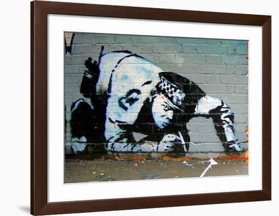 Policeman-Banksy-Framed Giclee Print