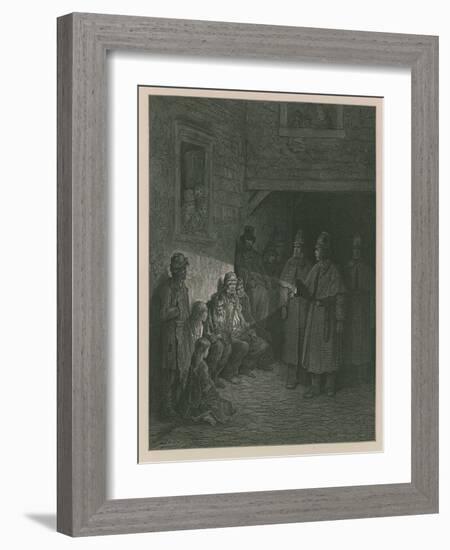 Policemen on the Beat-Gustave Doré-Framed Giclee Print