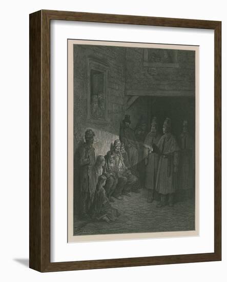 Policemen on the Beat-Gustave Doré-Framed Giclee Print