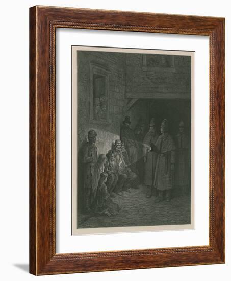 Policemen on the Beat-Gustave Doré-Framed Giclee Print