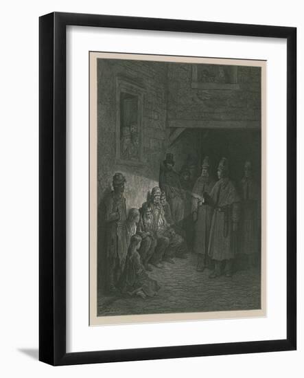 Policemen on the Beat-Gustave Doré-Framed Giclee Print