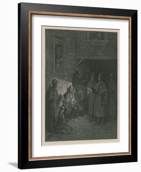 Policemen on the Beat-Gustave Doré-Framed Giclee Print