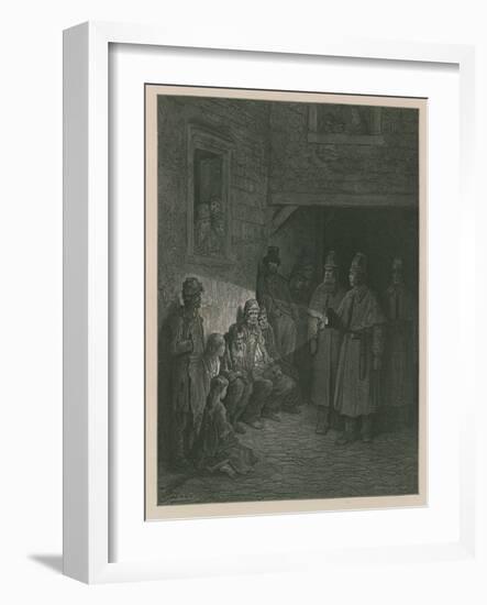 Policemen on the Beat-Gustave Doré-Framed Giclee Print