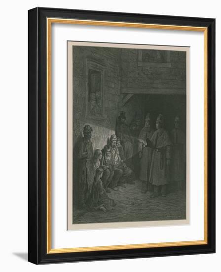 Policemen on the Beat-Gustave Doré-Framed Giclee Print