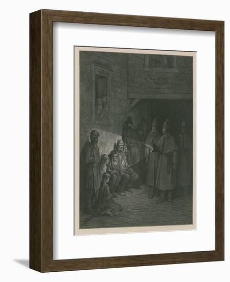 Policemen on the Beat-Gustave Doré-Framed Giclee Print