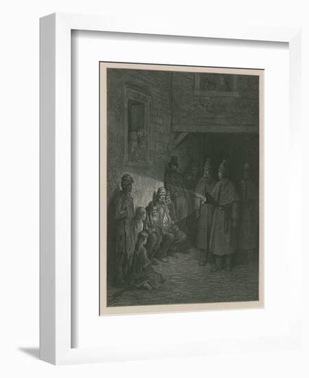 Policemen on the Beat-Gustave Doré-Framed Giclee Print