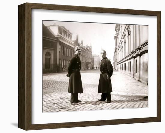 Policemen, Rotterdam, 1898-James Batkin-Framed Photographic Print