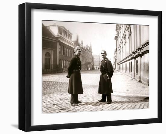 Policemen, Rotterdam, 1898-James Batkin-Framed Photographic Print