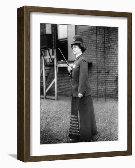 Policewoman, 1909-null-Framed Photographic Print