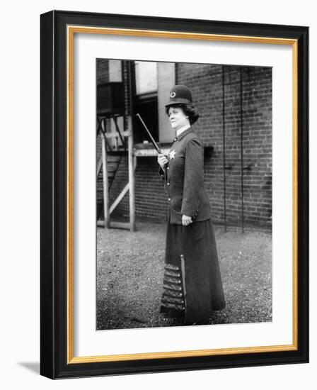 Policewoman, 1909-null-Framed Photographic Print