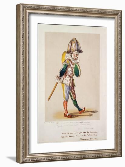 Polichinelle, 1876-Edouard Manet-Framed Giclee Print