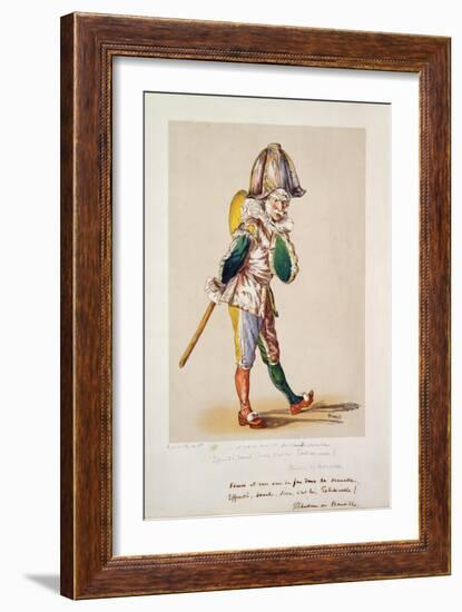 Polichinelle, 1876-Edouard Manet-Framed Giclee Print