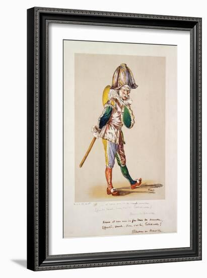 Polichinelle, 1876-Edouard Manet-Framed Giclee Print