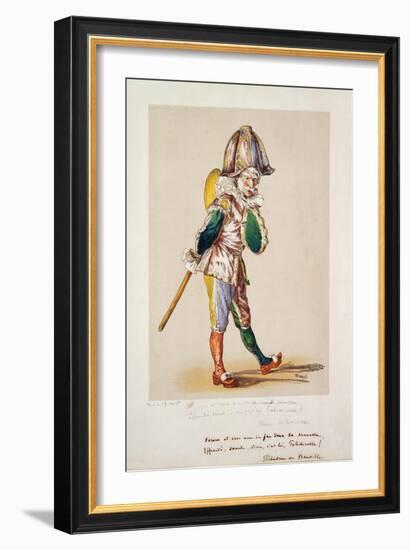 Polichinelle, 1876-Edouard Manet-Framed Giclee Print