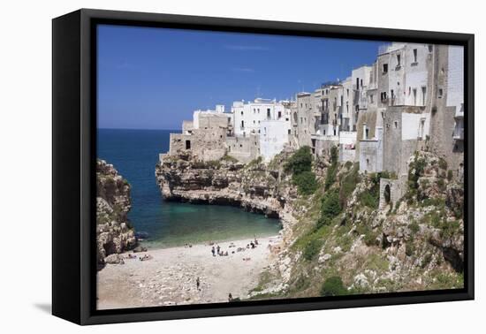 Polignano a Mare, Bari District, Puglia, Italy, Europe-Markus Lange-Framed Premier Image Canvas