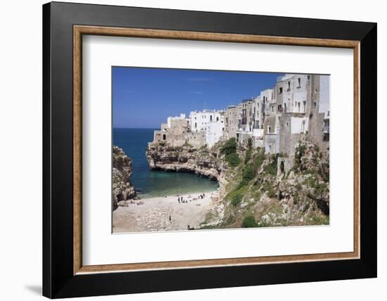 Polignano a Mare, Bari District, Puglia, Italy, Europe-Markus Lange-Framed Photographic Print