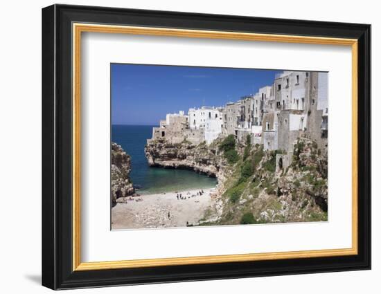 Polignano a Mare, Bari District, Puglia, Italy, Europe-Markus Lange-Framed Photographic Print