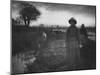 Poling the Marsh Hay, 1886 platinum print from glass negative-Peter Henry Emerson-Mounted Giclee Print