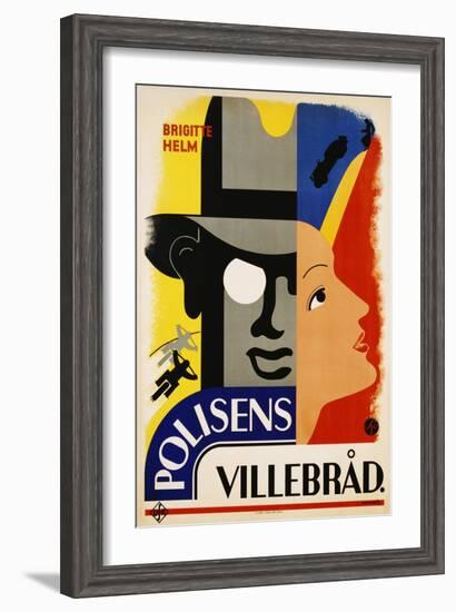 Polisens Villebrad Movie Poster-Donner-Framed Giclee Print