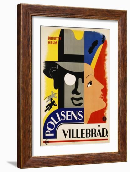 Polisens Villebrad Movie Poster-Donner-Framed Giclee Print