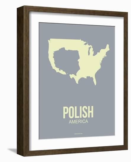 Polish America Poster 1-NaxArt-Framed Art Print