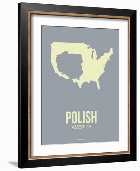 Polish America Poster 1-NaxArt-Framed Art Print