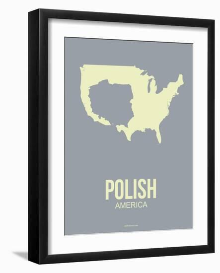 Polish America Poster 1-NaxArt-Framed Art Print