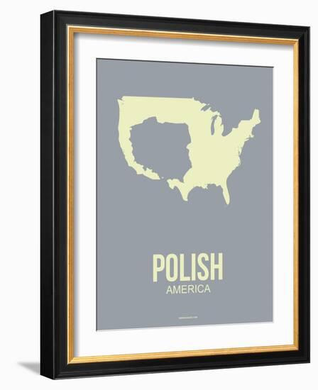 Polish America Poster 1-NaxArt-Framed Art Print