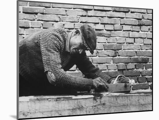 Polish Carpenter in Zakopano-Paul Schutzer-Mounted Photographic Print