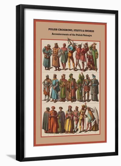 Polish Crossbows, Staffs and Swords-Friedrich Hottenroth-Framed Art Print