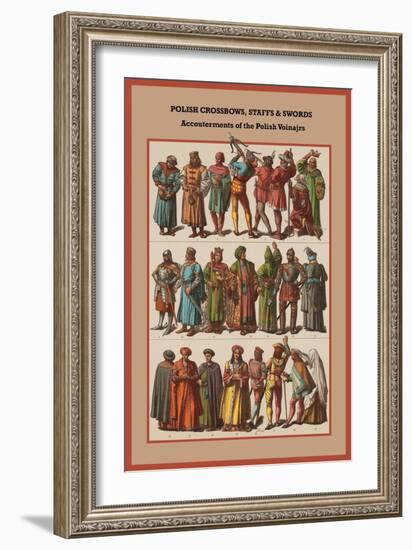 Polish Crossbows, Staffs and Swords-Friedrich Hottenroth-Framed Art Print