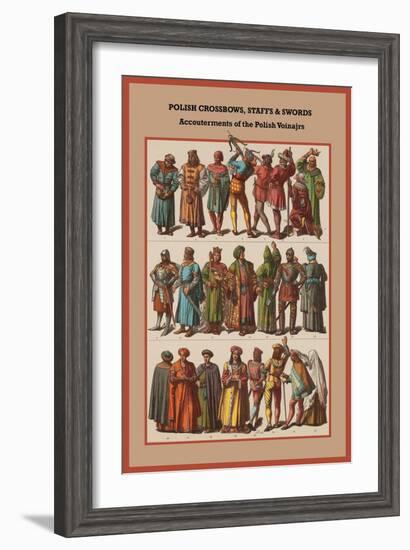 Polish Crossbows, Staffs and Swords-Friedrich Hottenroth-Framed Art Print