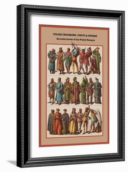 Polish Crossbows, Staffs and Swords-Friedrich Hottenroth-Framed Art Print