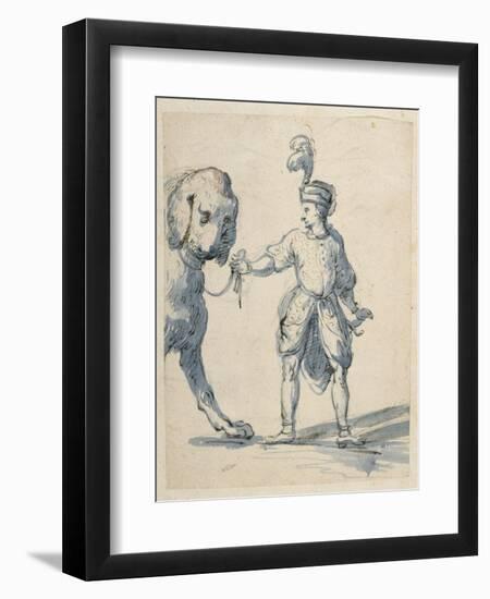 Polish Dwarf Leading a Dog-Inigo Jones-Framed Giclee Print