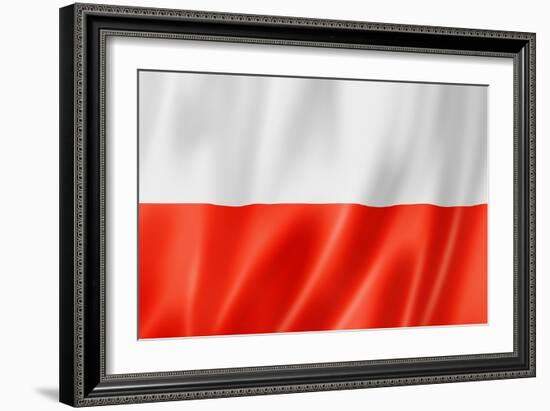 Polish Flag-daboost-Framed Art Print